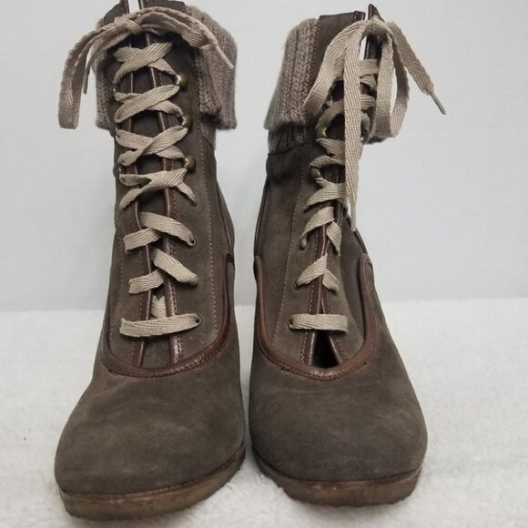 PRICE DROP-Chloe` Lace up Sock Bootie - Picture 4 of 10